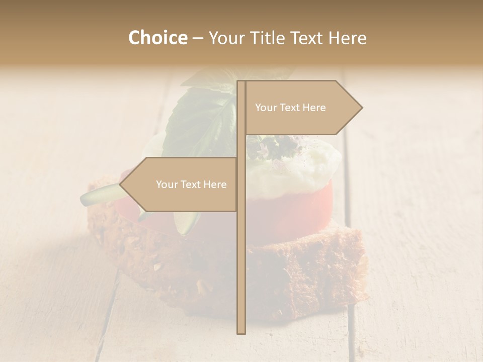 Canap Cheese Sandwiches PowerPoint Template