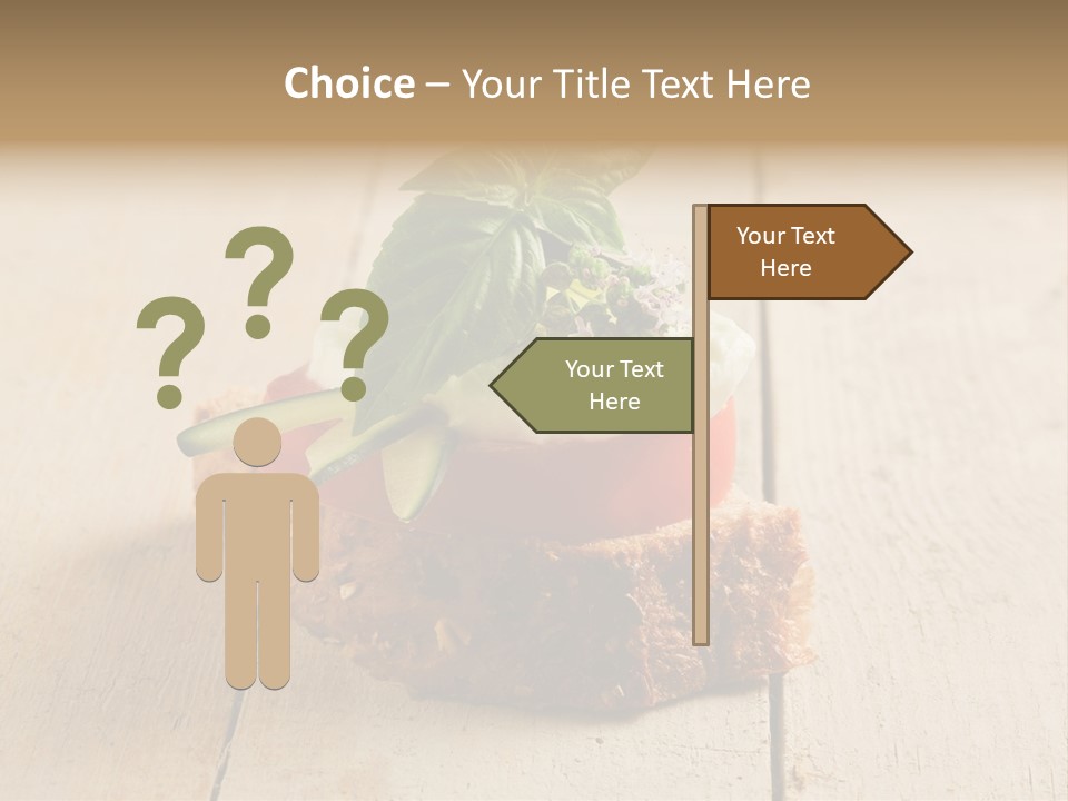 Canap Cheese Sandwiches PowerPoint Template