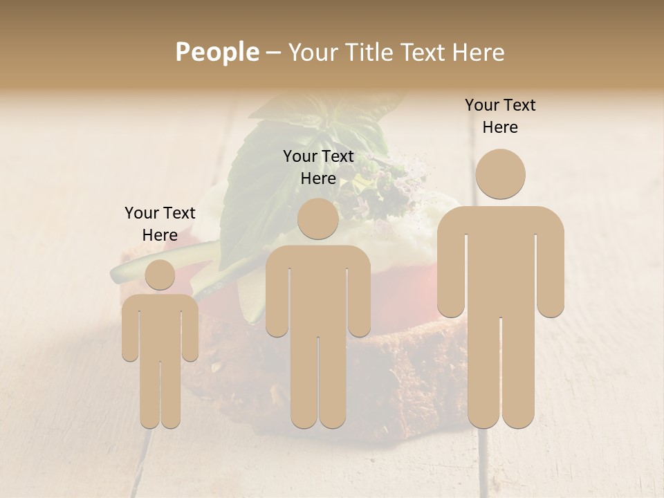 Canap Cheese Sandwiches PowerPoint Template