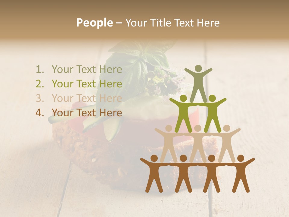 Canap Cheese Sandwiches PowerPoint Template