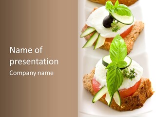 Italian Cuisine Milk Cheese PowerPoint Template