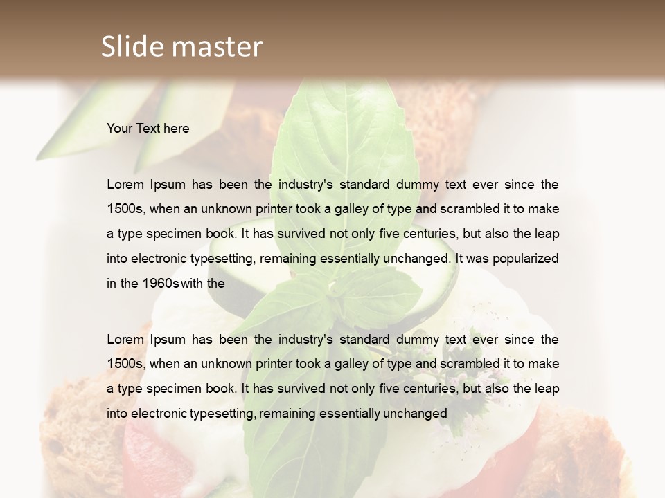 Italian Cuisine Milk Cheese PowerPoint Template