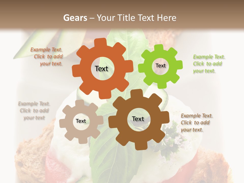 Italian Cuisine Milk Cheese PowerPoint Template