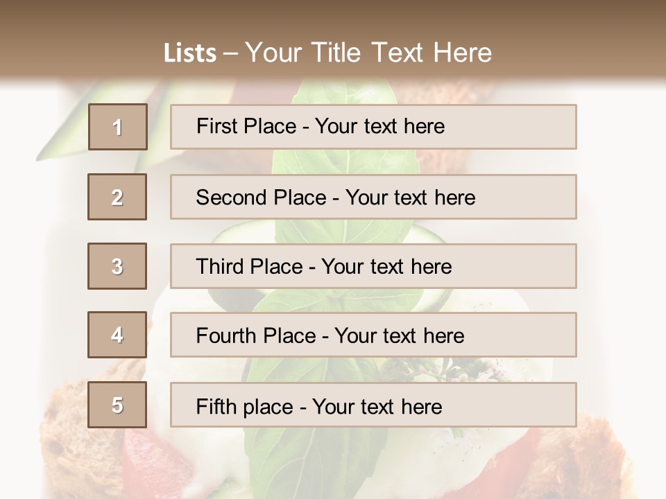 Italian Cuisine Milk Cheese PowerPoint Template