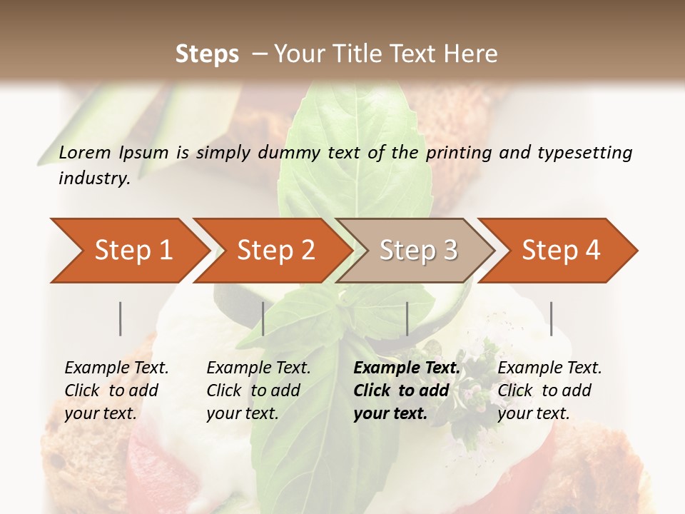 Italian Cuisine Milk Cheese PowerPoint Template
