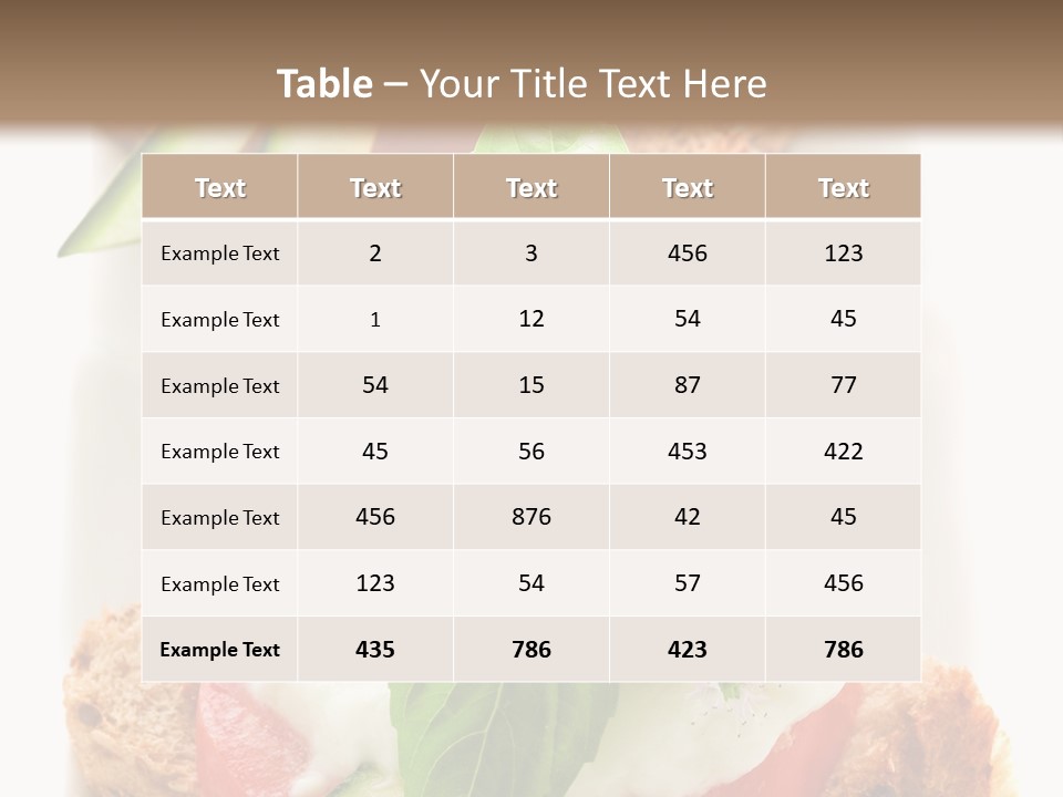 Italian Cuisine Milk Cheese PowerPoint Template