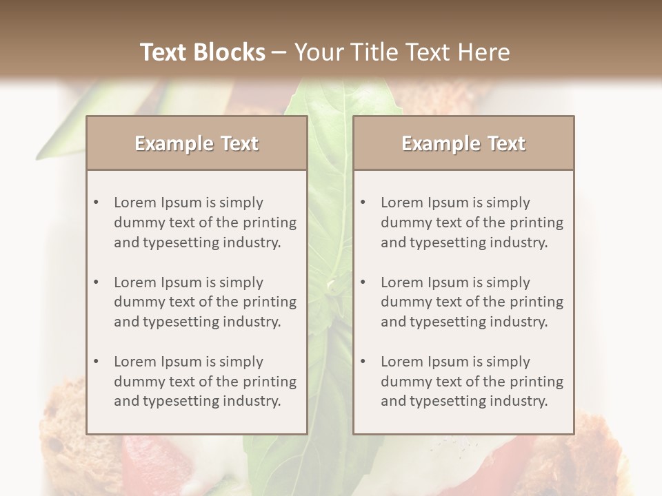 Italian Cuisine Milk Cheese PowerPoint Template