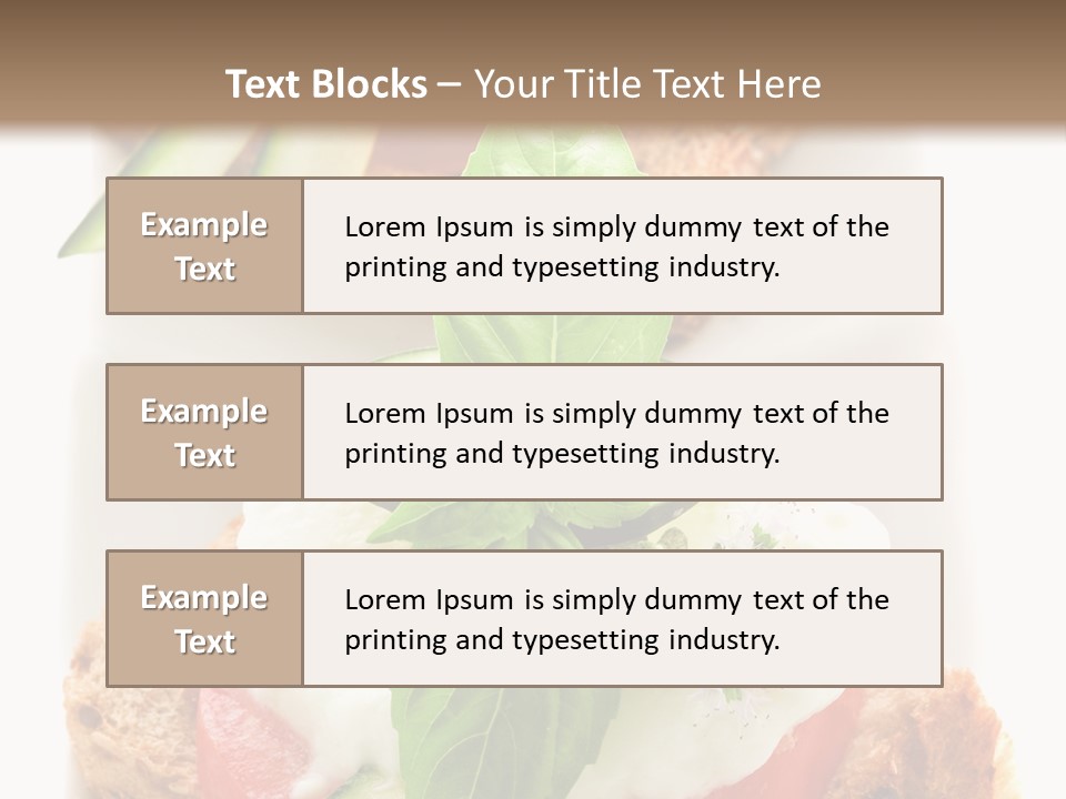 Italian Cuisine Milk Cheese PowerPoint Template