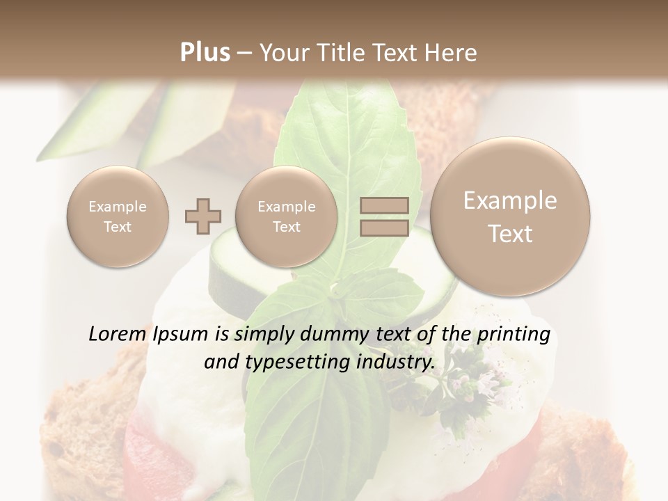 Italian Cuisine Milk Cheese PowerPoint Template