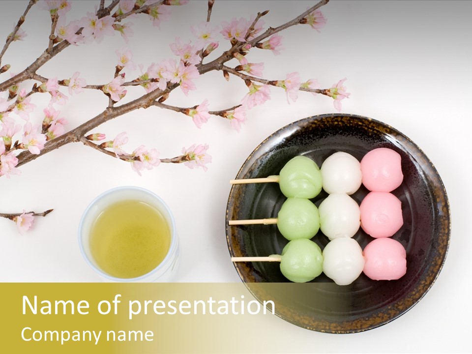 Japanese Snack Sweetness PowerPoint Template