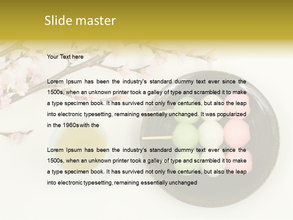 Japanese Snack Sweetness PowerPoint Template