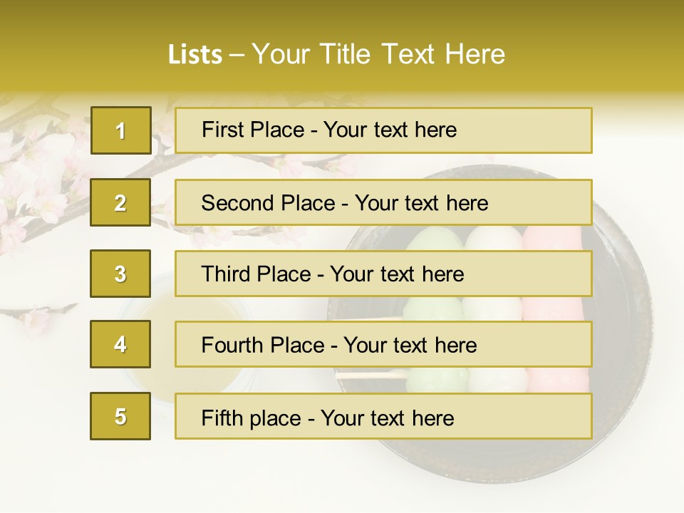 Japanese Snack Sweetness PowerPoint Template