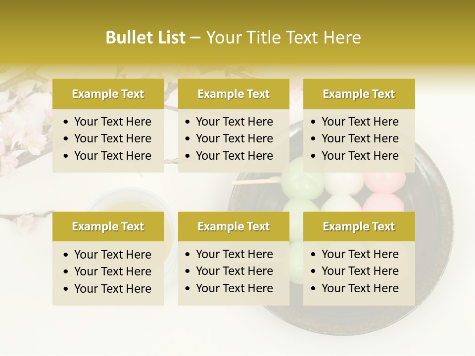 Japanese Snack Sweetness PowerPoint Template