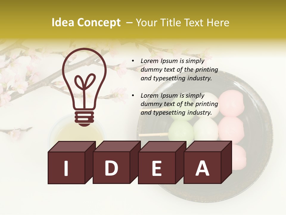 Japanese Snack Sweetness PowerPoint Template