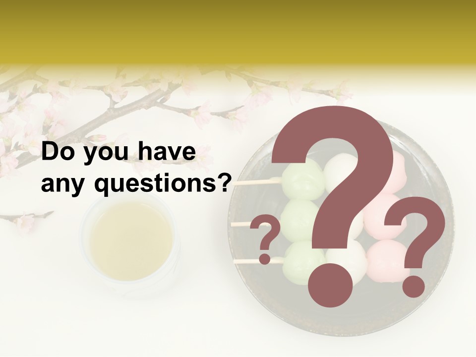 Japanese Snack Sweetness PowerPoint Template