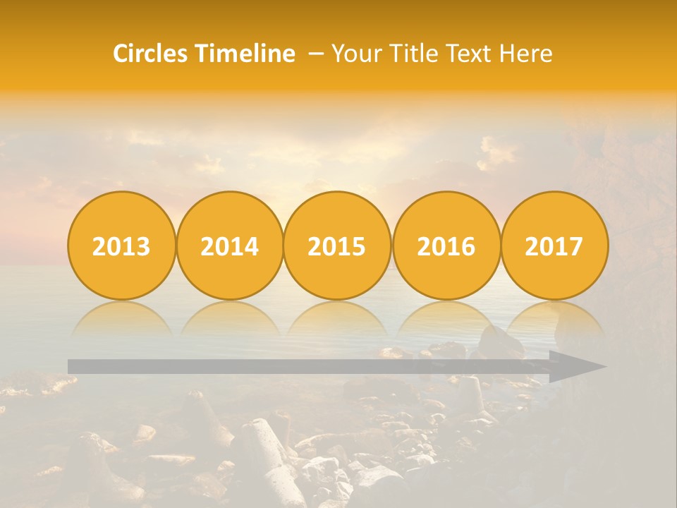 White Peace Sand PowerPoint Template