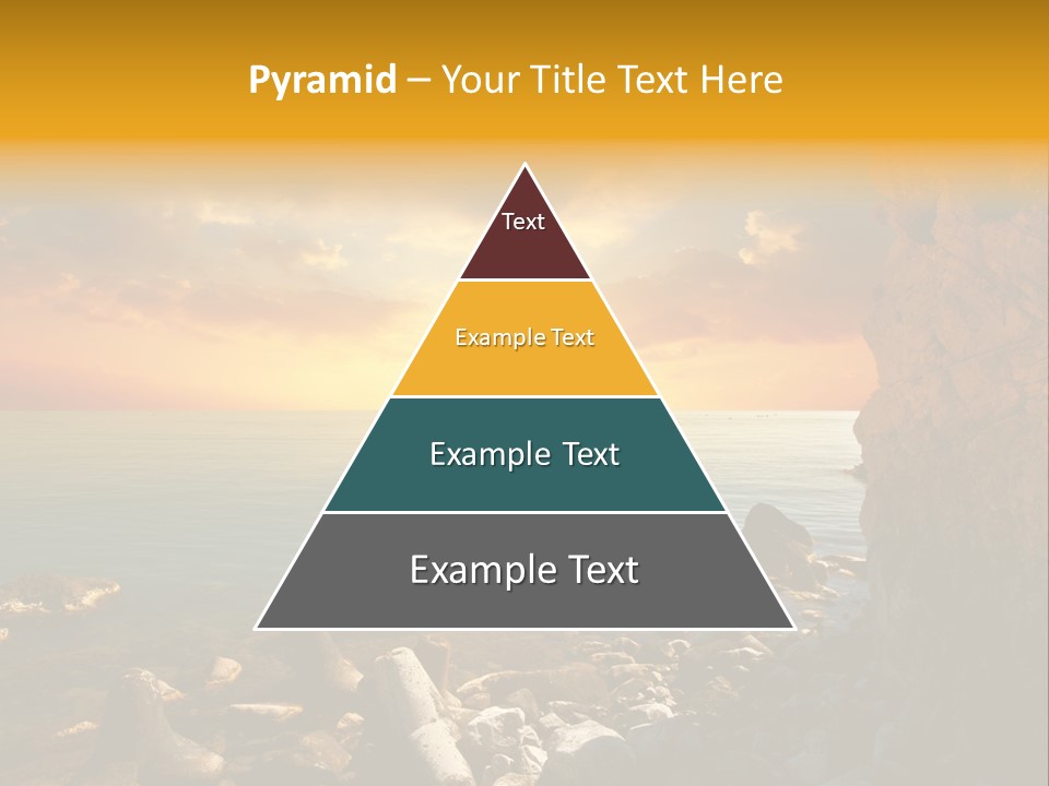 White Peace Sand PowerPoint Template