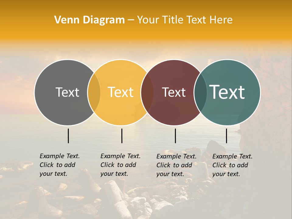 White Peace Sand PowerPoint Template
