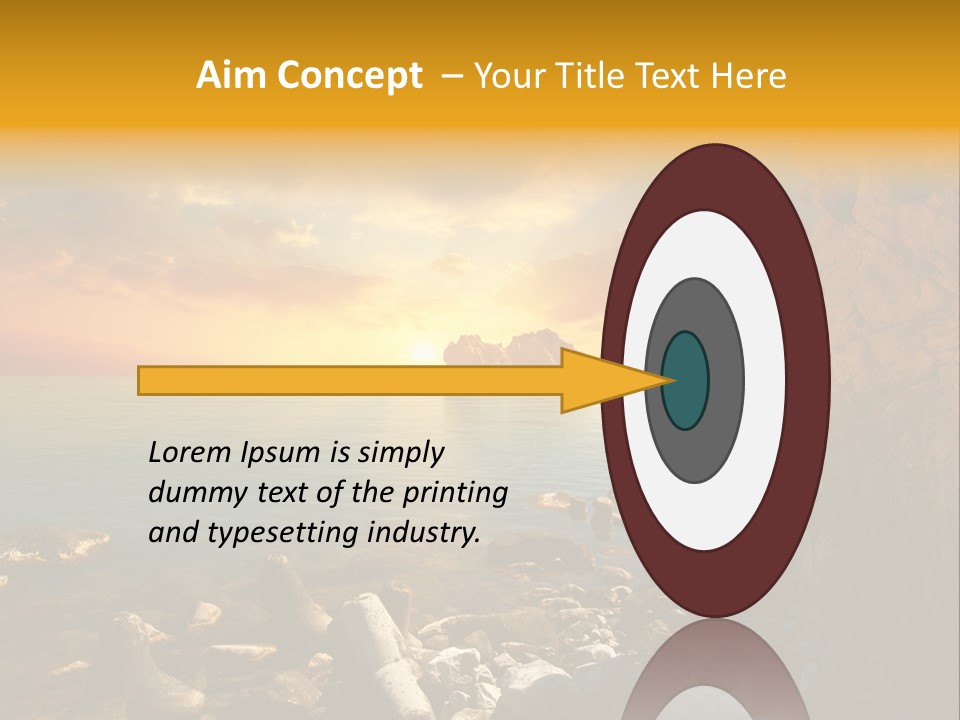 White Peace Sand PowerPoint Template