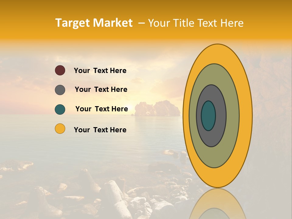 White Peace Sand PowerPoint Template