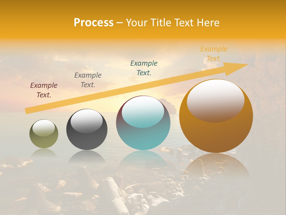 White Peace Sand PowerPoint Template