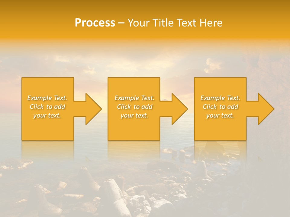 White Peace Sand PowerPoint Template
