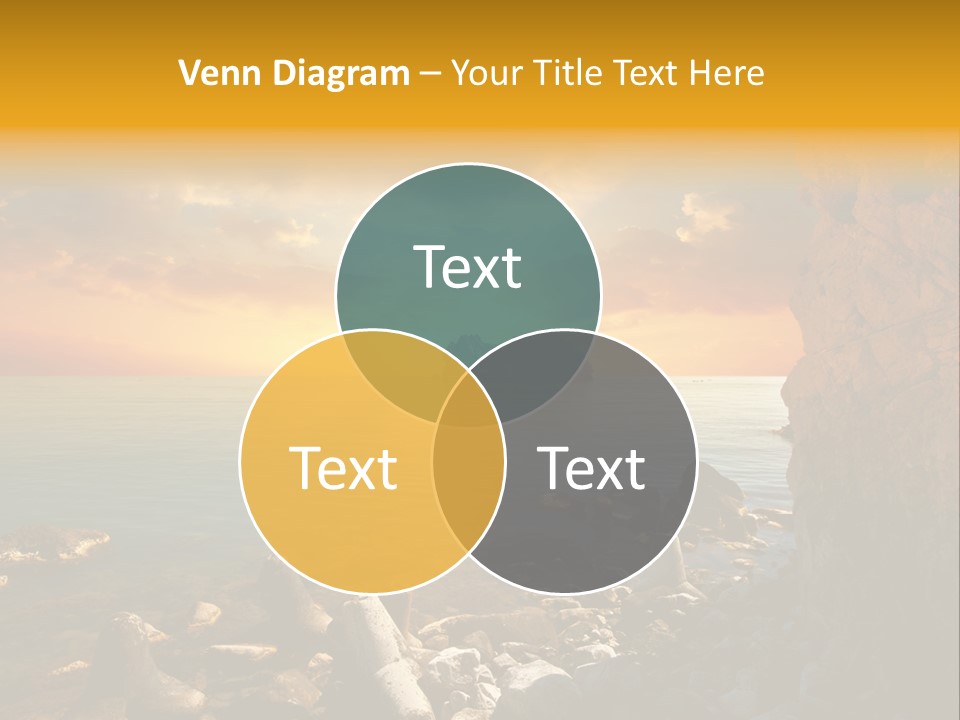 White Peace Sand PowerPoint Template