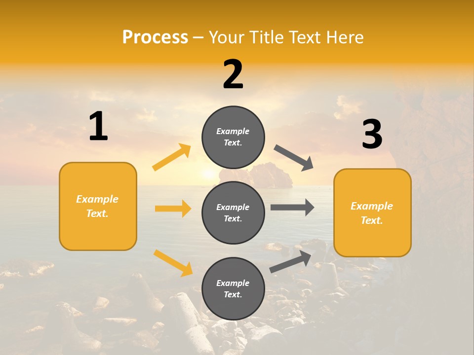 White Peace Sand PowerPoint Template
