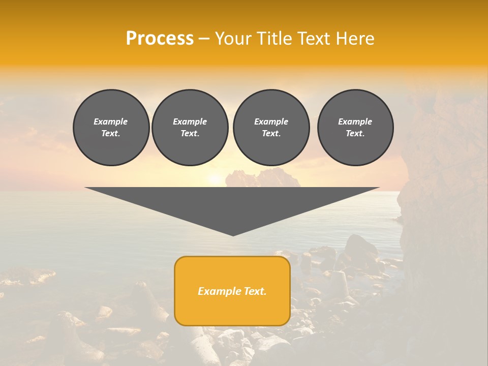 White Peace Sand PowerPoint Template
