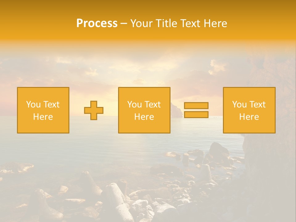 White Peace Sand PowerPoint Template