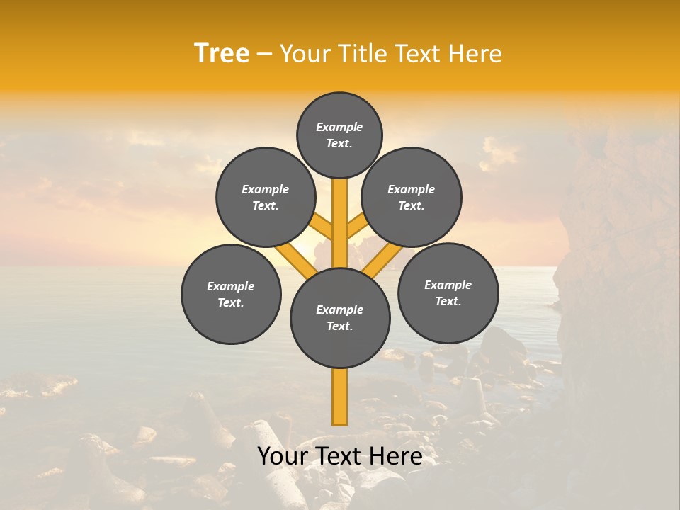 White Peace Sand PowerPoint Template