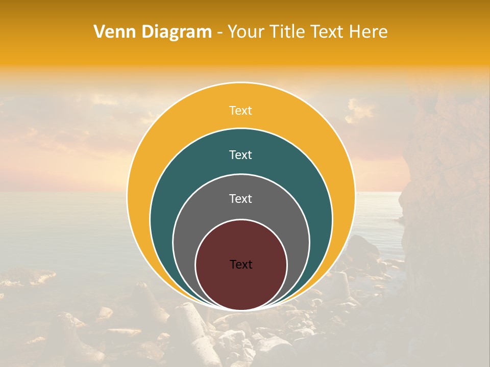 White Peace Sand PowerPoint Template