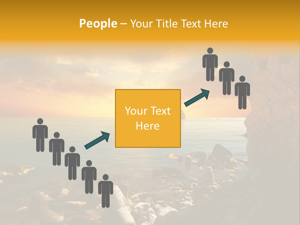 White Peace Sand PowerPoint Template