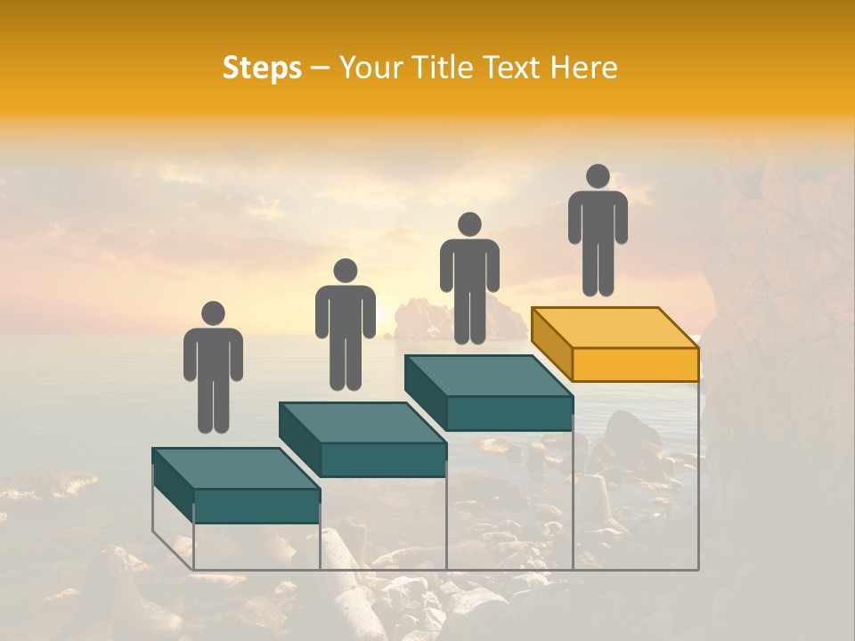 White Peace Sand PowerPoint Template
