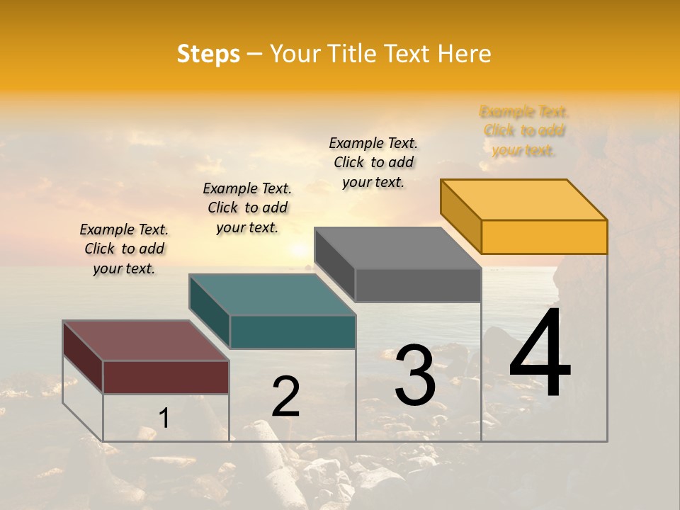 White Peace Sand PowerPoint Template