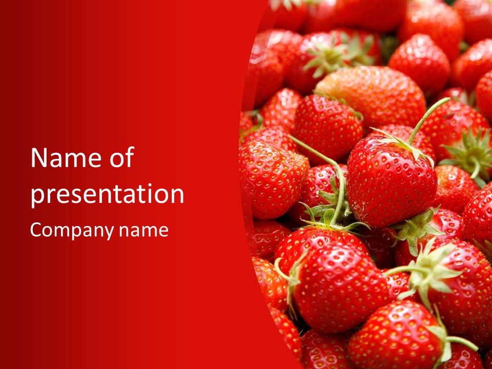 Refreshment Love Diet PowerPoint Template