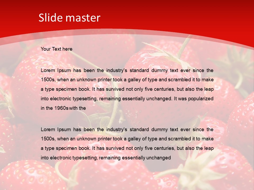 Refreshment Love Diet PowerPoint Template