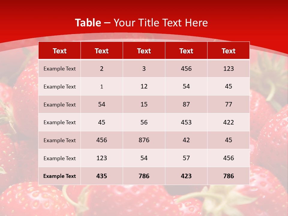 Refreshment Love Diet PowerPoint Template