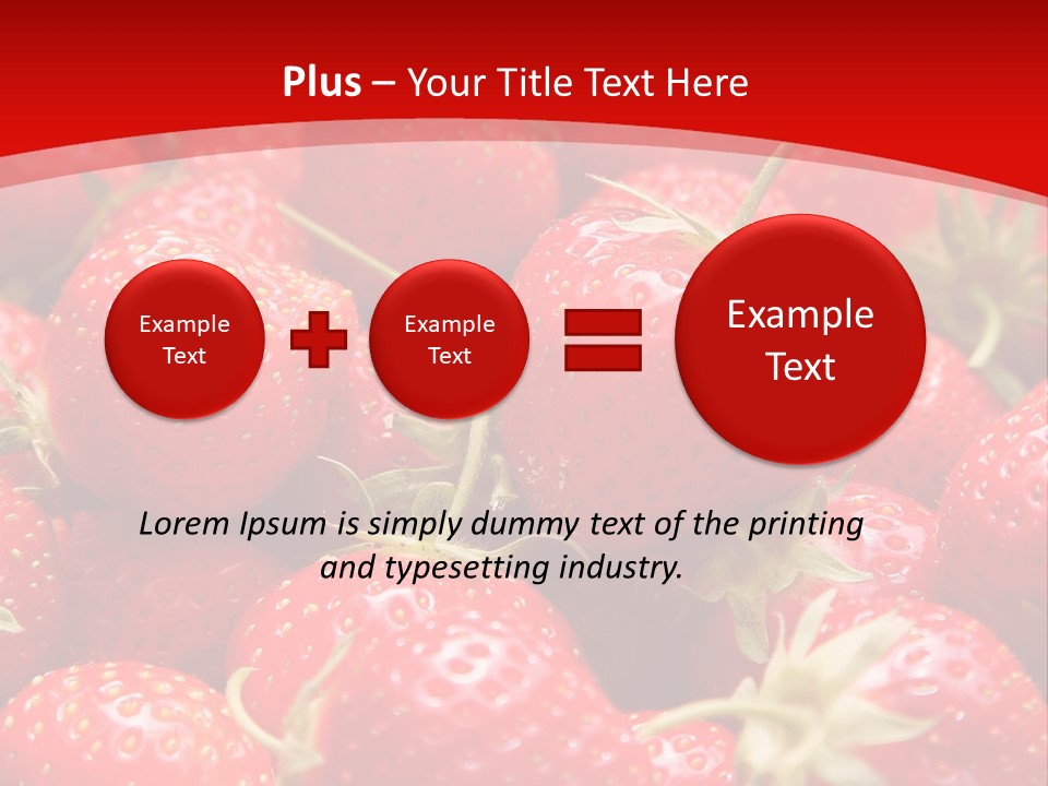 Refreshment Love Diet PowerPoint Template