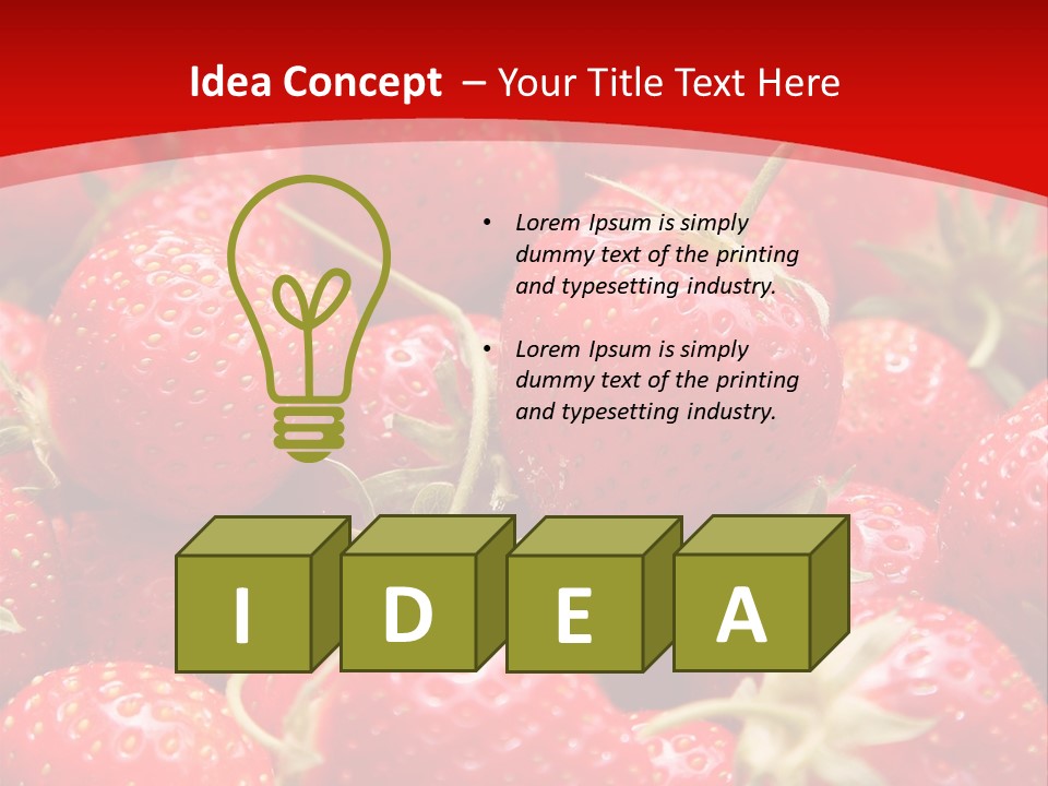 Refreshment Love Diet PowerPoint Template