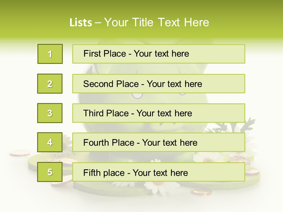 Environment Investment Coin PowerPoint Template