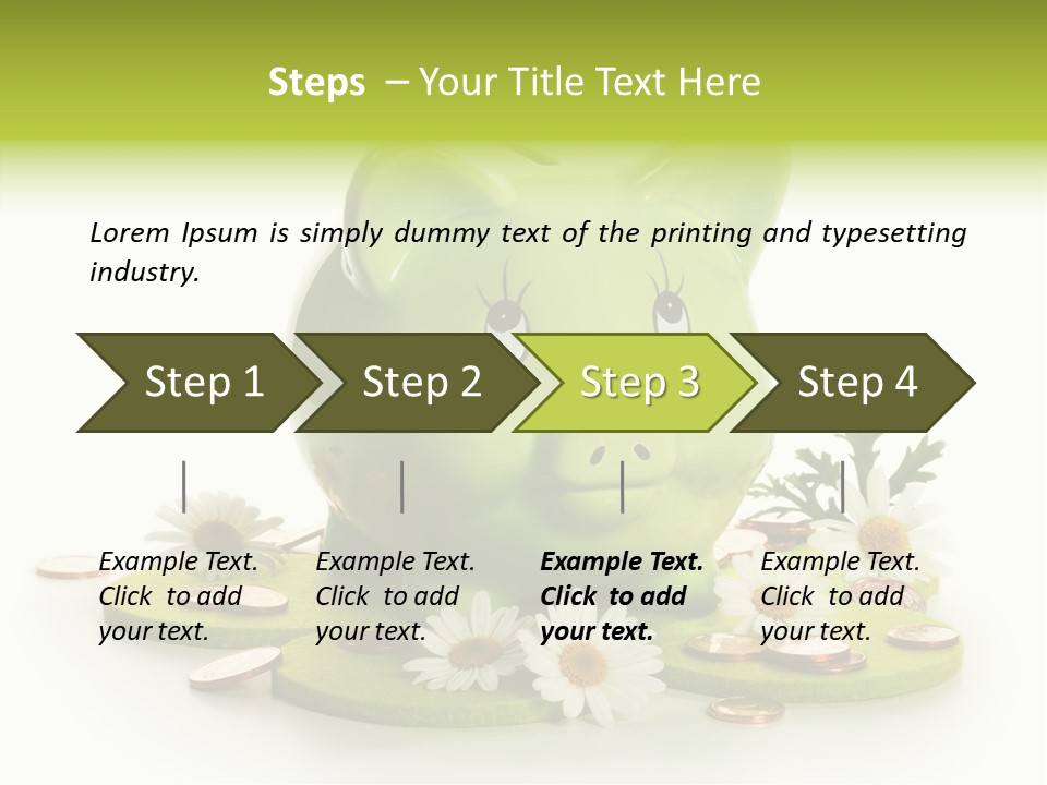 Environment Investment Coin PowerPoint Template
