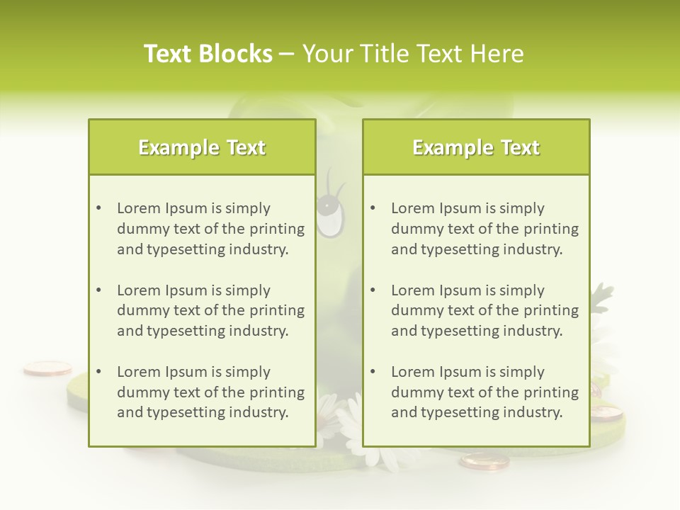 Environment Investment Coin PowerPoint Template