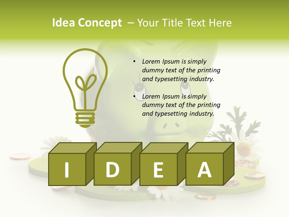 Environment Investment Coin PowerPoint Template