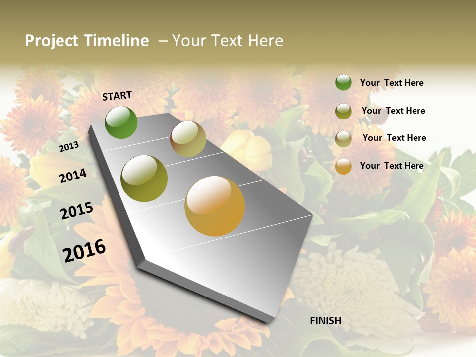 Petal Bright Anniversary PowerPoint Template