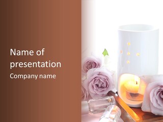 Bottle Aroma Pot Relaxation PowerPoint Template