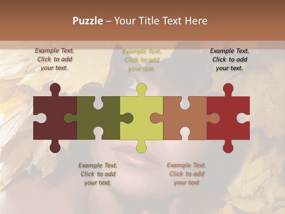 Long Female White PowerPoint Template