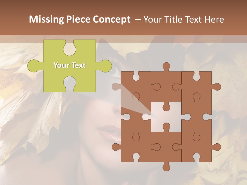 Long Female White PowerPoint Template