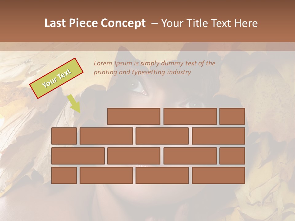 Long Female White PowerPoint Template