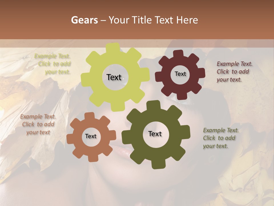 Long Female White PowerPoint Template